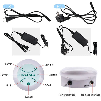 Ionic Foot Bath Detox Ionic Detoxification Machine for Feet Detoxifi SPA Machine Electric Footbath Machine ARRAY Spa Para Pies