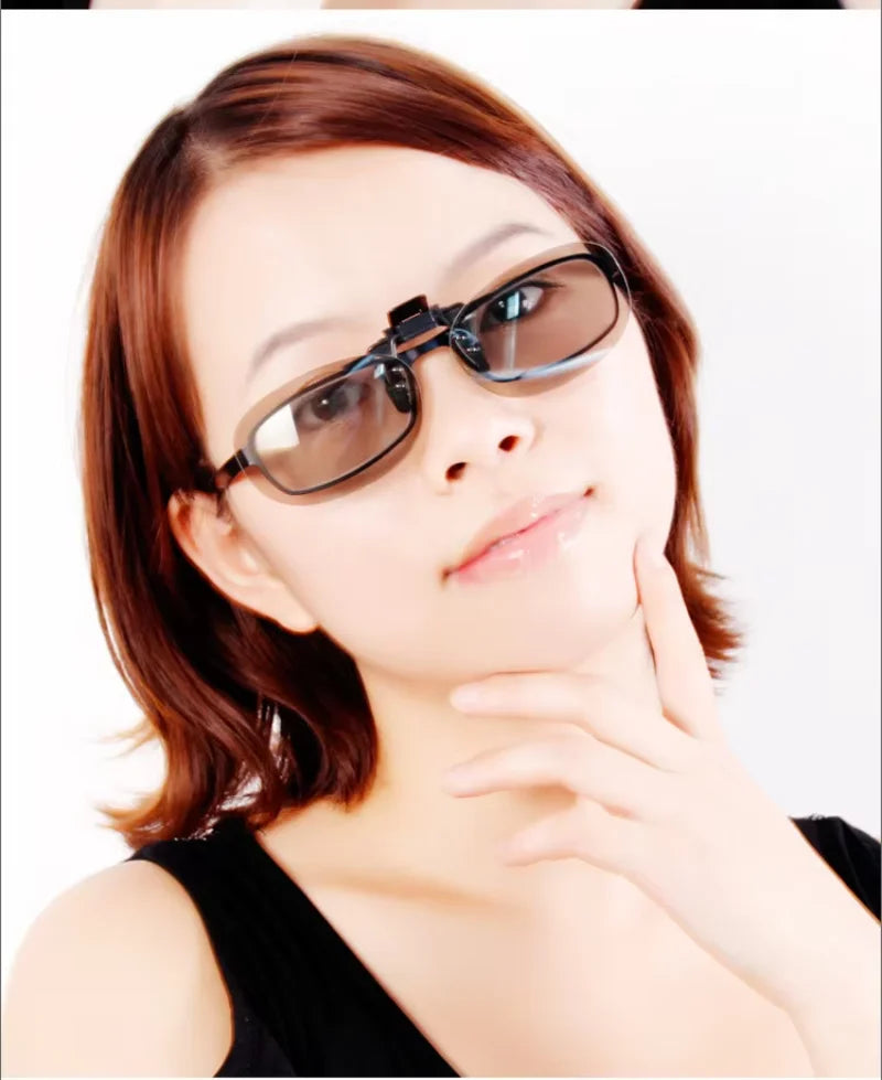 Clip-on Passive 3D Glasses Circular Polarized Lenses for Polarized TV Real D 3D Cinemas for Movies Theater Cinema Passive 3D TV