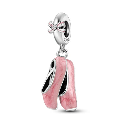 MULA Pink 925 Sterling Silver Charms Pendant Perfume Dreamcatcher Heart Love Beaded Fit Original Bracelet Women DIY Jewelry Gift