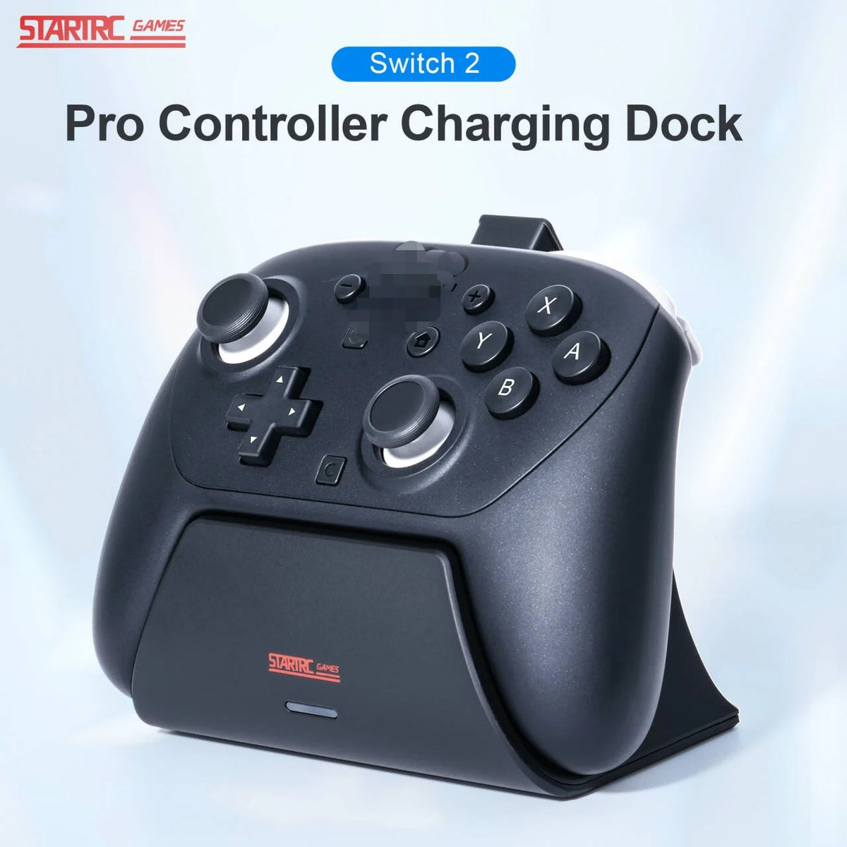 Charging Dock Station For Switch2 Pro Game Controller Fast Charger With Led Indicator Light For Nintendeo Switch 2 Accessory