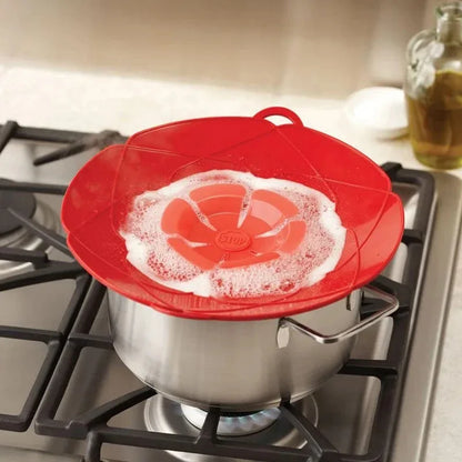 1pc Silicone Spill Proof Pot Lid Kitchen High Temperature Resistant Splash Proof and Splash Proof Silicone Lid Kitchen Tool