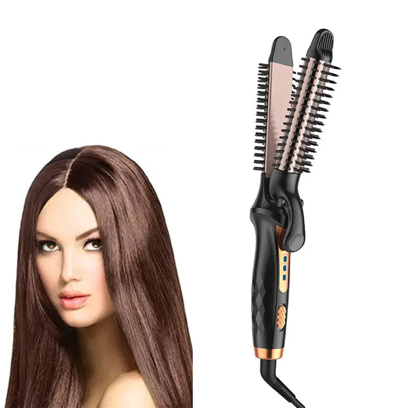 High quality home portable hair straightener  home multi-functional lazy hair curler hair straightener。