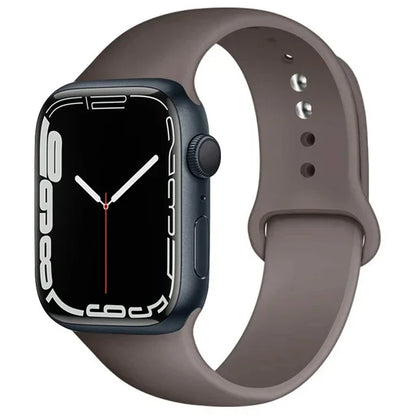 Silicone Band For Apple Watch straps 49mm 40mm 44 mm 45mm 46mm 42mm 41mm 38mm sports bracelet iWatch series 10 9 8 3 SE ultra 2