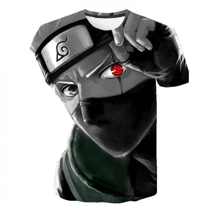 Naruto Cosplay Unisex 3D Printed T-shirt, Children's Street Wear, Harajuku Style T-shirt Top, 2026 Gift Short Sleeved Shirt