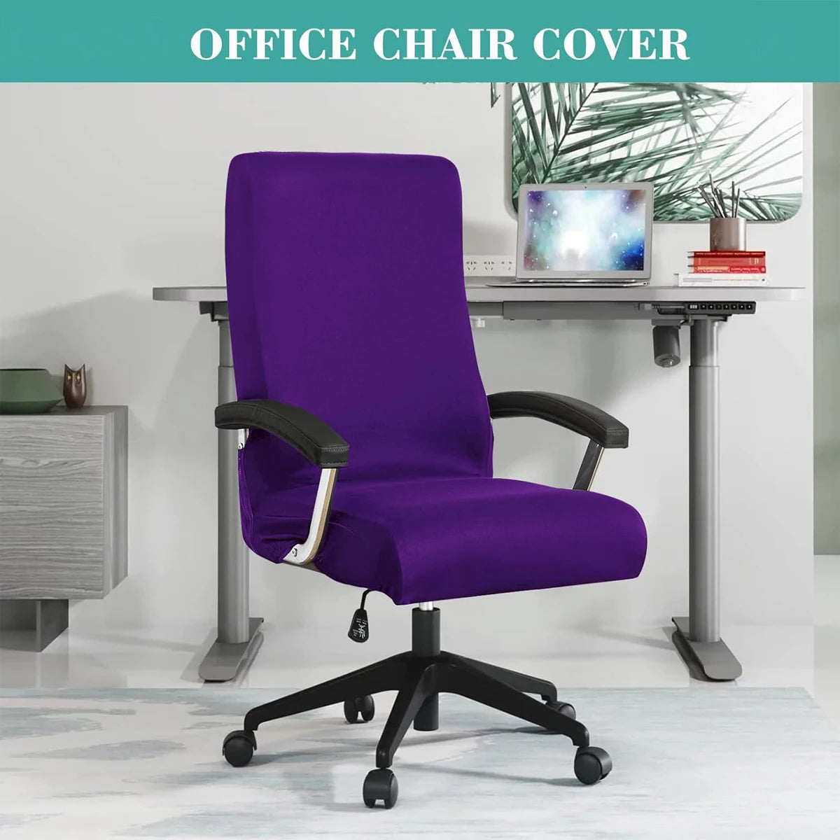 Stretch Spandex Office  Chair Covers Anti-dirty Computer Seat Chair Cover Removable Slipcovers