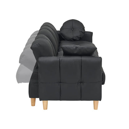 86.61-inch Fabric Sofa Convertible Into A Sofa Bed And Equipped With Storage Function Suitable For Use In Meeting Rooms Living Rooms And Bedrooms