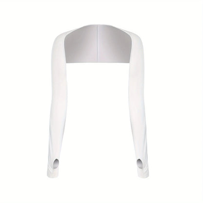 1pc Ice Silk Arm Sleeve Women Sports Gloves For Outdoor Activity Running Fishing Cycling Sleeves