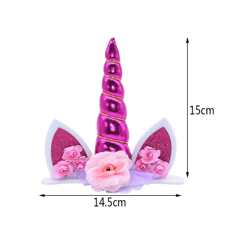 Unicorn Cake Topper Unicorn Birthday Party Supplies Cake Topper Decorations for Girls First Birthday Cake Topper