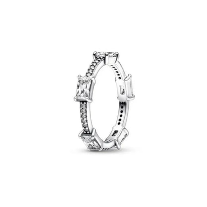 925 Sterling Silver Red Luminous firefly Heart Stone Snowflake Daisy Ring Rings Wedding Fashion Fine Jewelry For Mother Day