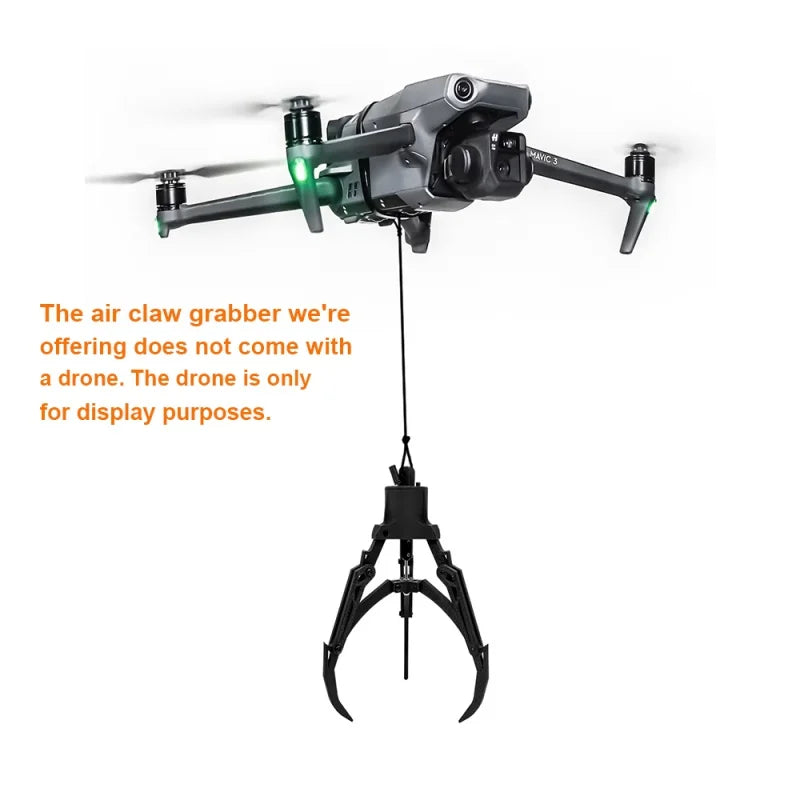 Drone Mechanical Claw Hook Grabber Air Release Payload Dropper Remote Control Intelligent Pick Up Drop Device Fishing Rescue Kit