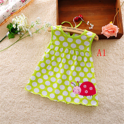 Hot Sale Cotton Romper Dress Baby Girls Sister Kids Dresses Cotton Newborn Costum Regular Sleeveless A-Line Girl Dresses