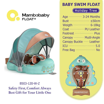 Mambobaby Baby Pool Float Vip 5 Dropshipping Blackproof Pool Mat For Infant Non-Inflatable Natation Buoy With Parasol Beach Toys
