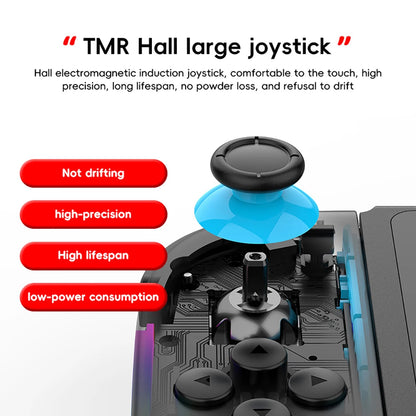 Bluetooth 5.3 Gamepad Controller For Nintendo Switch/OLED/Lite Joycon RGB Colorful Light L/R Wireless Game Console Joystick