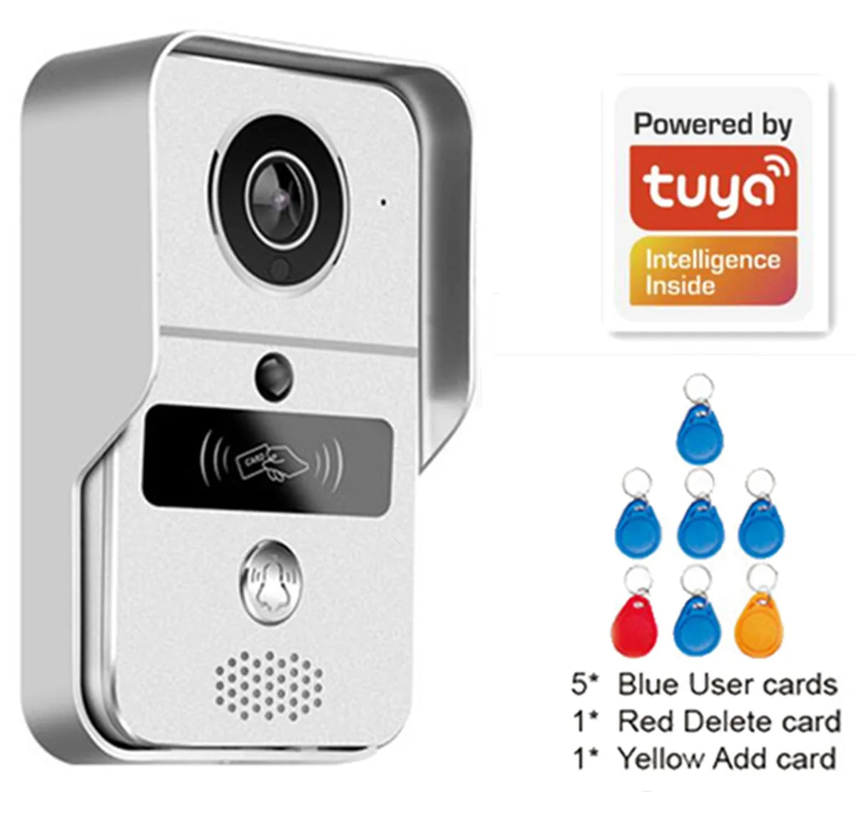 Tuya APP 2MP 1080P POE Wied WIFI IP  Doorbell  POE  Video Door Phone Intercom Visual Door Viewer Camera