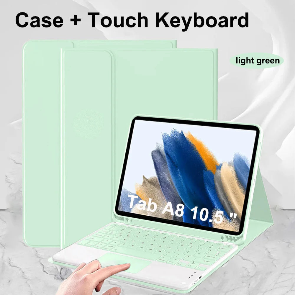 Case for Samsung Galaxy Tab A8 10.5 Inch,Wireless Bluetooth keyboard cover for Tab A8 10.5 Inch,Samsung Smart Stand Cover