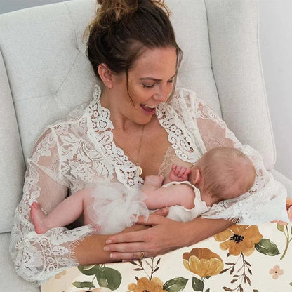 Detachable Infant Support Cushion Breathable Nursing Pillow Cover Baby Sitting Helper for Home Travel Fit 0-12 Months Infants