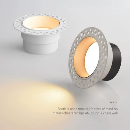 CANTH Pre-installed Ultra-thin Bezelless Downlight, Embedded Anti-glare Ceiling Light, Household Non-centralized Light Fixture
