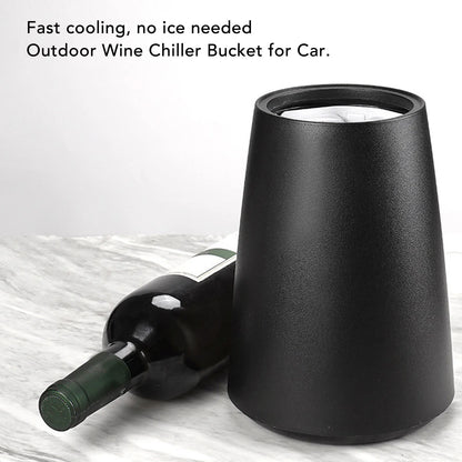 1PC Frosted Plastic Insulated Bucket Quick Cooling Wine Chiller Bottle Champagne Chiller Dry Clean Gel Pack Portable for Party