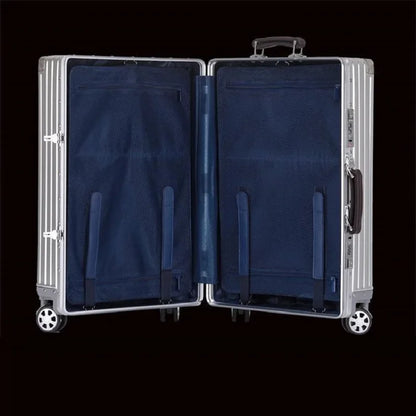 100% Aluminum-Magnesium Alloy Suitcases 20/24/26/29 Inch Lightweight Spinner Luggage TSA Lock Durable Travel Bag