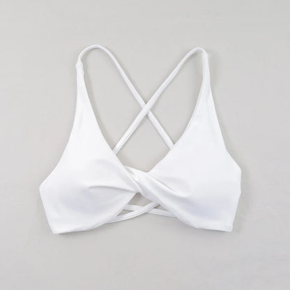 Sexy Slim Shoulder Straps Somfortable High Stretch Sports Underwear Gym Workout Breathable Detachable Yoga Bra