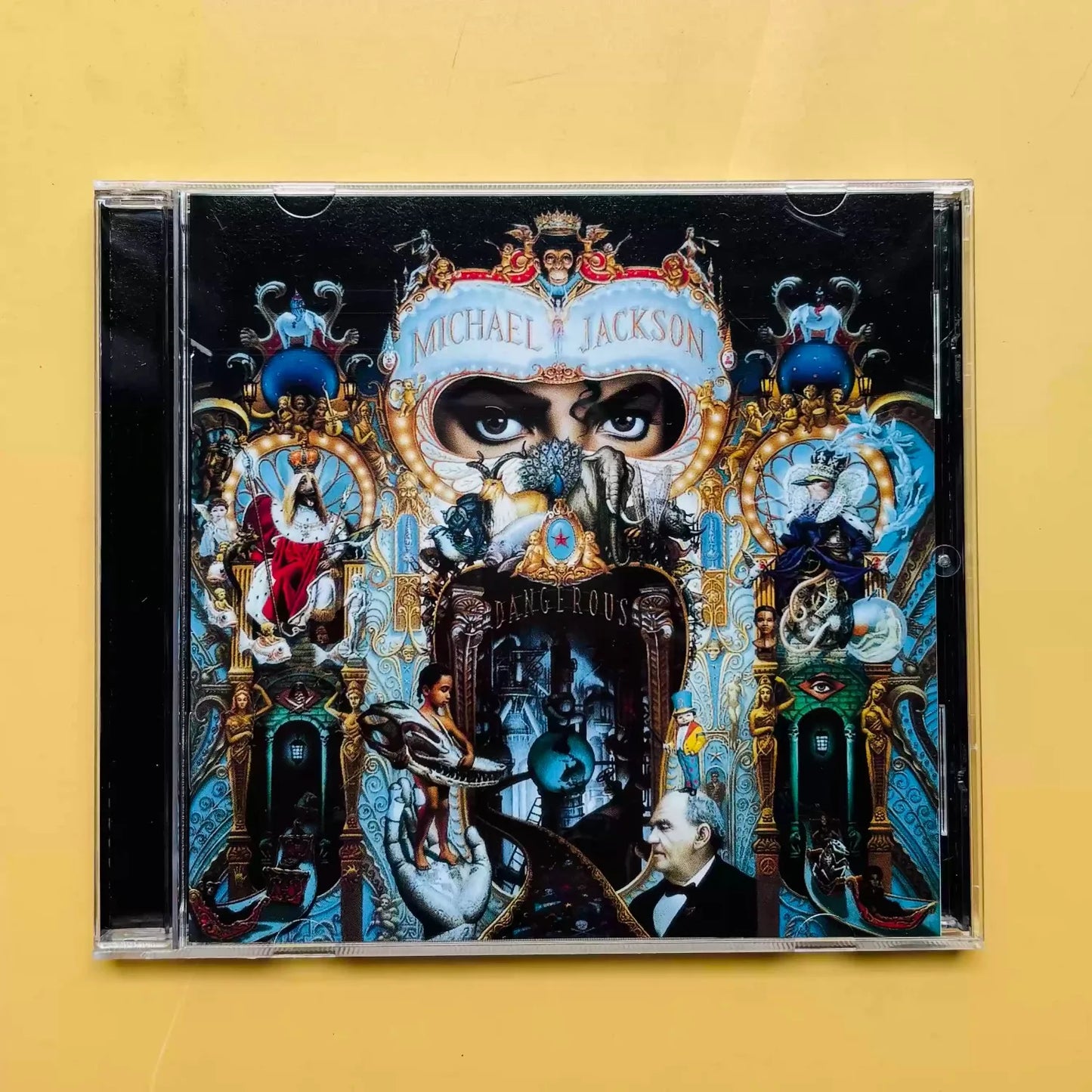 Classic Pop Dance CD, Featuring Tracks Including Black or White , Conveying Stage-Level Music Tension and Humanistic Care