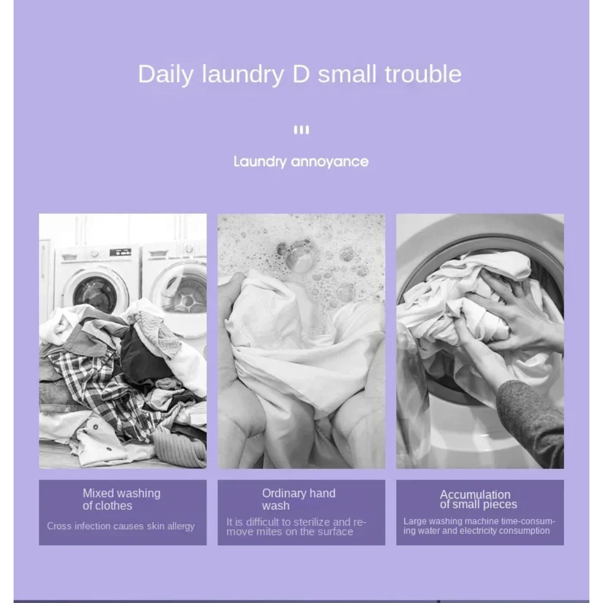 8L Mini Foldable Washing Machine with Spin Dryer Collapsible Portable Washer for Socks Underwear Panties Small Household Laundry