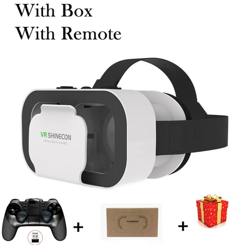 Shinecon VR Glasses 3D Headset Virtual Reality Device Helmet Goggles Lenses Mobile Smartphone Smart Phone Cell Realidade Viar VR
