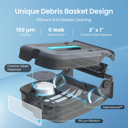 Refurbished AIPER EcoSurfer S2 Solar Powered Pool Surface Skimmer Robot with APP Support, 24/7 Continuous Cleaning, Dual Charging Modes, Smart Obstacle Avoidance, 150-um Filtration, OTA Upgrade
