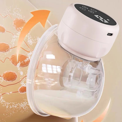 2pcs/set Wearable Electric Breast Pump Painless Double-Sided, Fully Automatic, Hands-Free Breast Collector for Breastfeeding