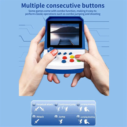 MYdaY- A6PLUS Retro Mini Arcade Video Game Console 1000+ Games 3.2inch Screen Built in Joystick Support TV Output Home Arcade A