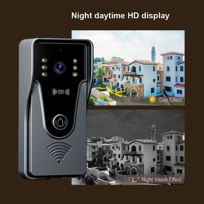Tuya 1080P 10 Inch Color Touch Screen Wireless WiFi Video Doorbell Smart APP Home Intercom Kit for RFID Access Control System