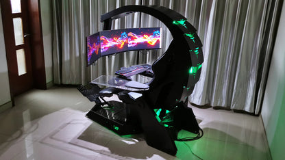 Hot Sell Modern Design RGB LED High Quality OEM ODM Ergonomic Recline Gamer Chair Swivel Racing Gaming Chair With Foot Rest