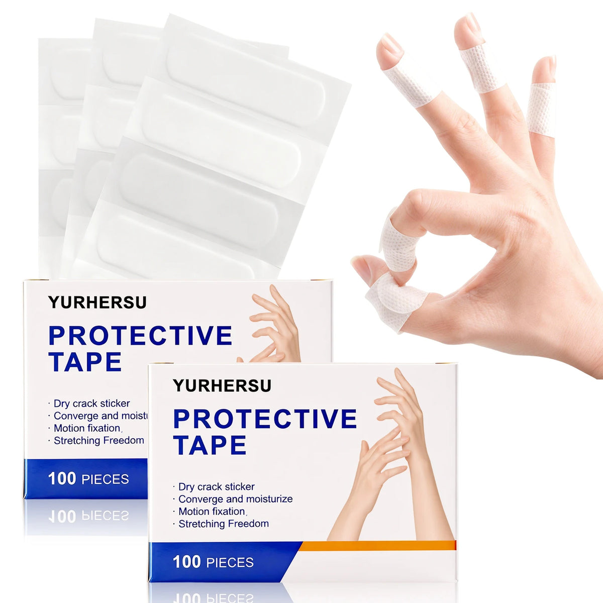 Instant Relief Hand Patches for Severe Dry Cracks - Invisible Hydrocolloid Bandage - Pain Protection & Healing