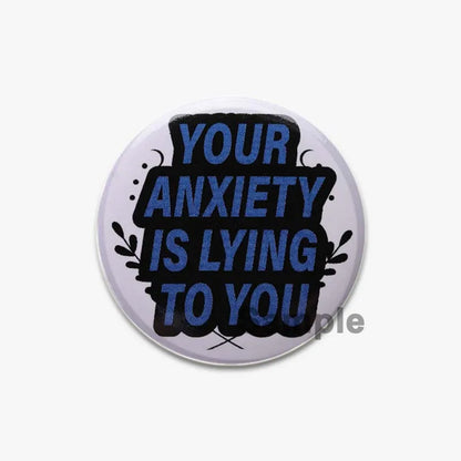 32/44/58mm Creative Round Animal Letter  Pins Cartoon Character Funny Quotes Brooch Badge Punk Jewelry Gift For kids or Firends