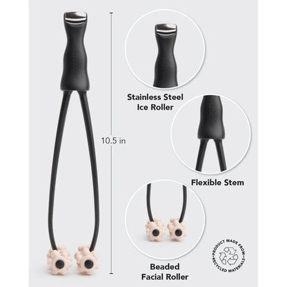 2-in-1 Facial Lifting Roller for Firming Wrinkles Skin Tightening V Jawline Sculpt Face Eye Massager Home Beauty Tools