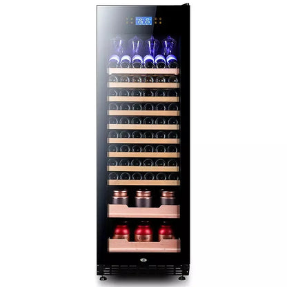 High quality 600mm Outdoor Under Counter Dual Zone Double Wall Electronic I Mini Fridge Wine Cooler