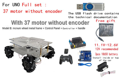10-20Kg Load 330+240mm Big Plate 4WD Mecanum Wheel Robot Car with 12V Motor for Arduino ROS Robot Arm Chassis DIY Kit Toy Parts