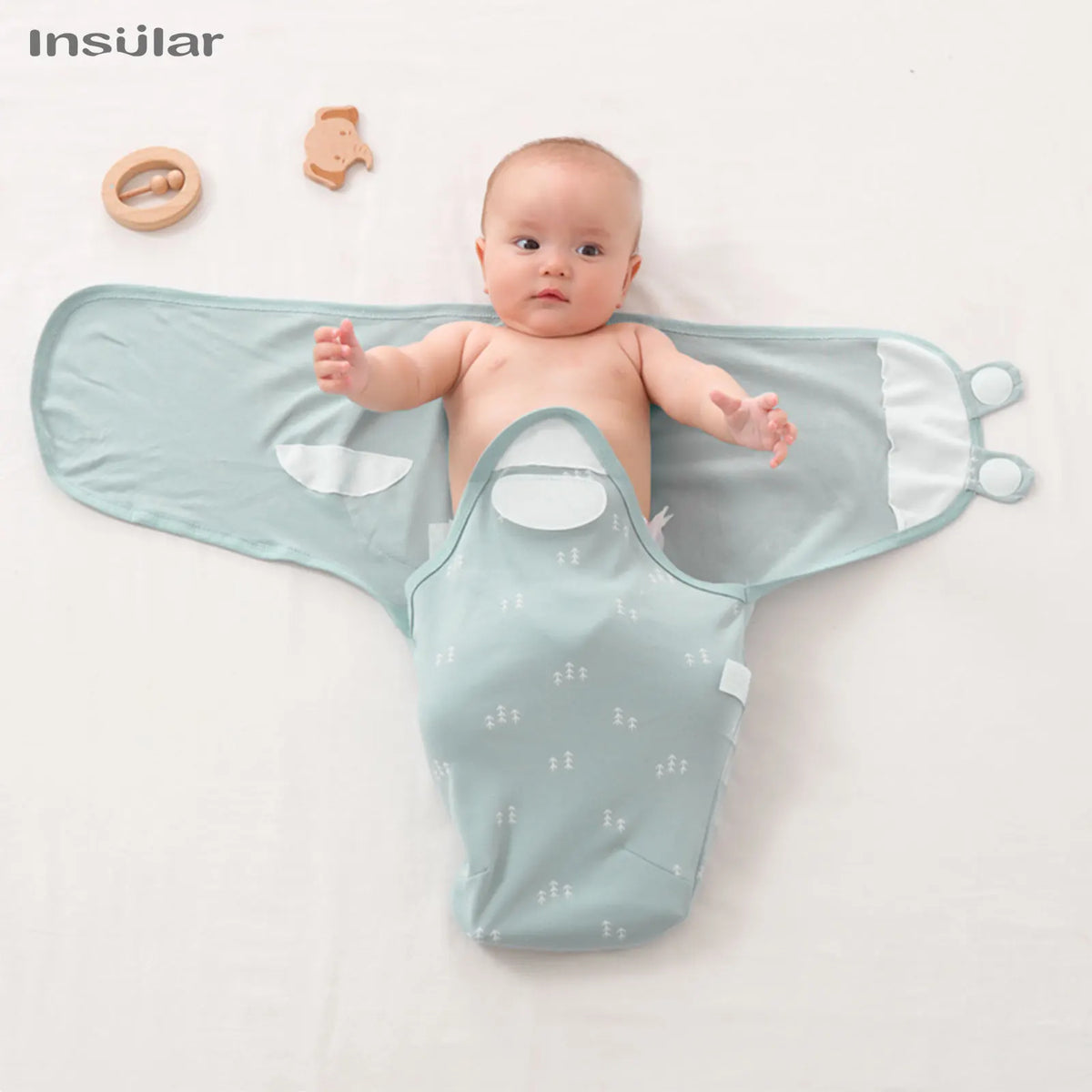 3Pcs Cute Newborn Baby Blankets Swaddles Set 100%Cotton Boys Girls Adjustable Swaddle Infant Swaddle for 0-6 Month