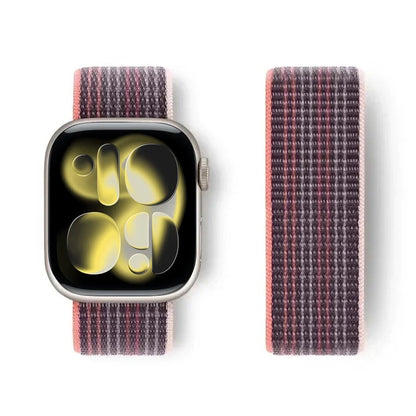 Nylon Loop for Apple Watch Band S11 46mm 40mm 44mm 45mm 42mm 41mm 49mm Smart Belt Bracelet for IWatch 11/10/9/8/7/6/SE/5/4 Strap