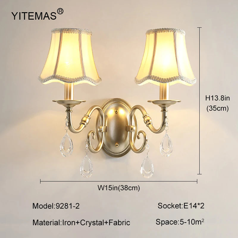Crystal Chandelier With Lamp Shade For Living Room Gold Chandeliers Bedroom Farmhouse Church Pendant Lights Dining Room Light