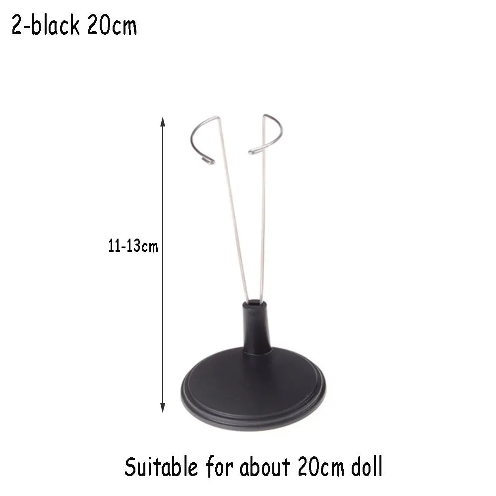 Doll Bracket White Black 15/20/25/35/45CM Adjustable Metal Stand Holder Toy Store Display Support Accessories Toy Store Display