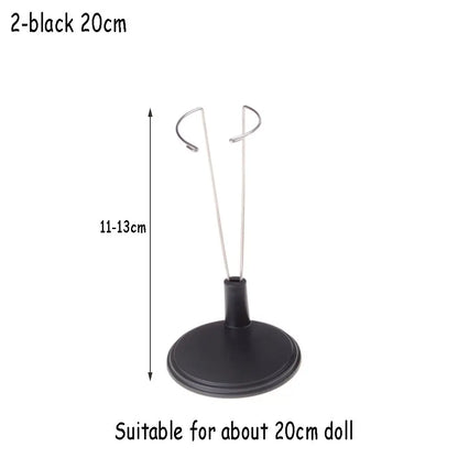 Doll Bracket White Black 15/20/25/35/45CM Adjustable Metal Stand Holder Toy Store Display Support Accessories Toy Store Display