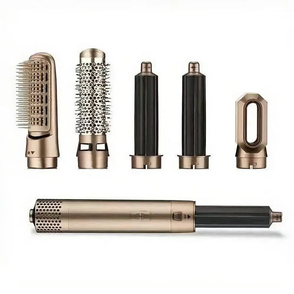 Hairdresser 5-in-1 Hair Clip Curler Hot Air Comb Automatic Curling Comb Straight Comb, Hair Dryer Holiday Gift
