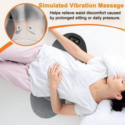 3 in 1 Back Massager Hot Compress Vibration Traction Back Massager Lumbar Pain Back Support Massager Plug-in/Rechargeable