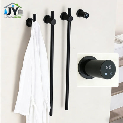 Modern Electric Heated Towel Rack Wall Mounted Bathroom Towel Warmer Heated Towel Rail Heater 3Bars Stainless Steel 220V/110V