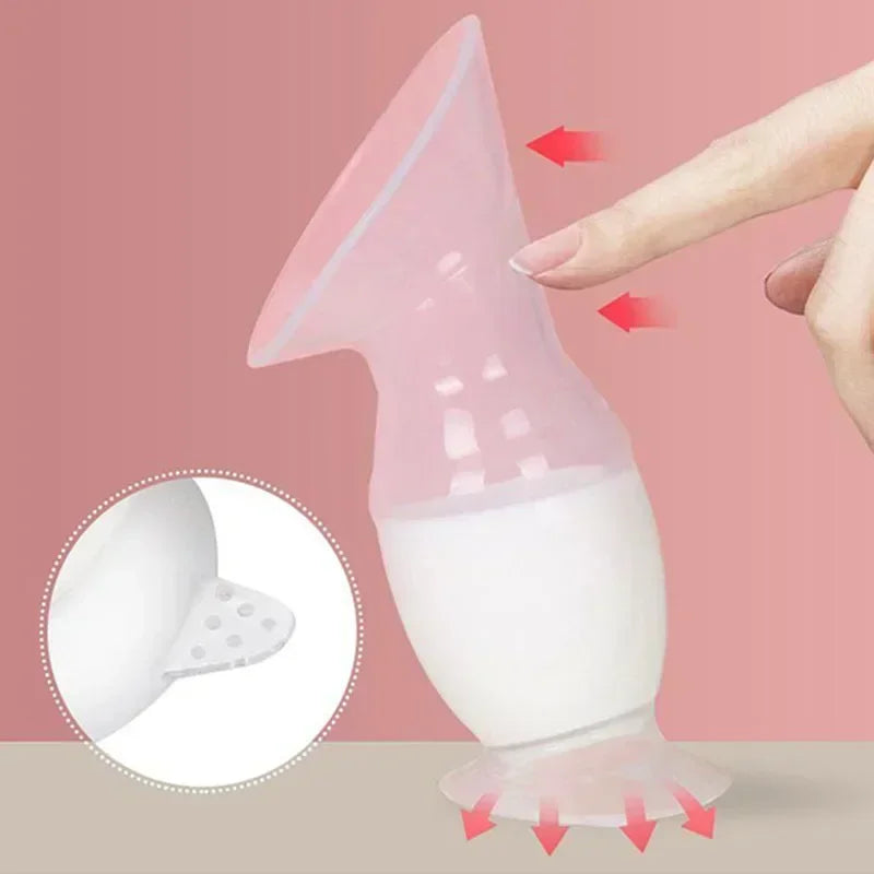 Baby Breastfeeding Feeding Manual Breast Pump Partner Breast Collector Automatic Correction Breast Milk Silicone Pumps BPA Free