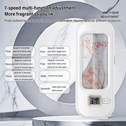 Aromatherapy Machine Automatic Home Fragrance Machine Essential Oil Diffuser Nebulizer for Kitchen and Toilet Deodorization
