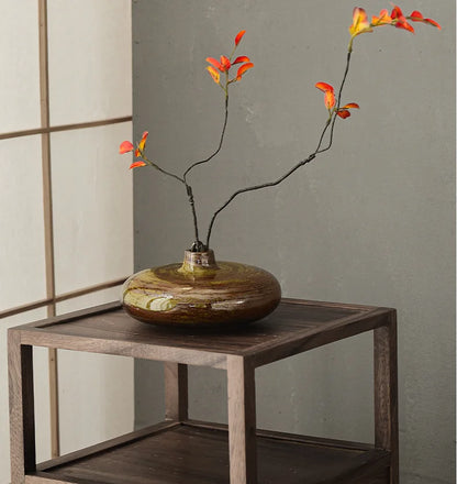 Ceramic Vases, Rough Ceramic Vases, Small Flower Pots, Old-fashioned Floral Arrangements, Table Decorations, Zen Flowers