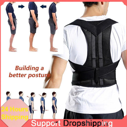Adjustable Posture Corrector Men Women Breathable Anti Hunchback Back Brace Lumbar Support Shoulder Straightener