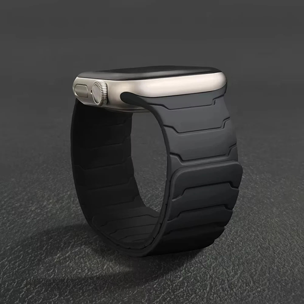 Silicone Magnetic Strap for Apple watch Bands 44mm 40mm 41mm 42mm 46mm 45mm 49mm correa iWatch Series 11 10 SE3 9 8 7 6 Ultra3 2